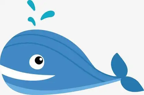 卡通蓝色简笔画