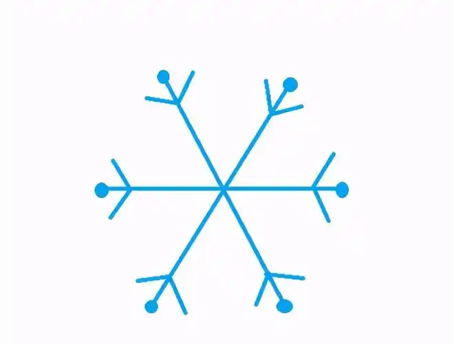 雪花怎么画简笔画(雪花简笔画一步一步)