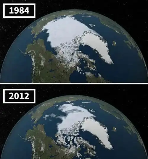 全球气候反常一组图看清40年间地球对比照画面引人深思