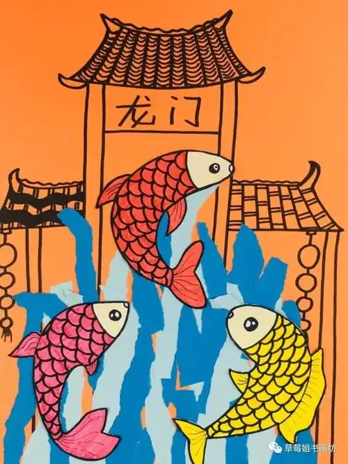 古代传说黄河鲤鱼跳龙门变化龙《埤雅·释 鱼》:俗说鱼跃龙门龙唯鲤或