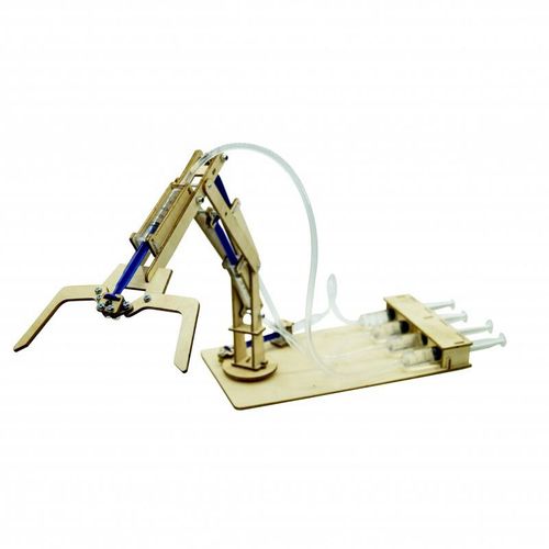 液压机械手臂diy科技小制作小发明学生手工制作材料针筒机械臂