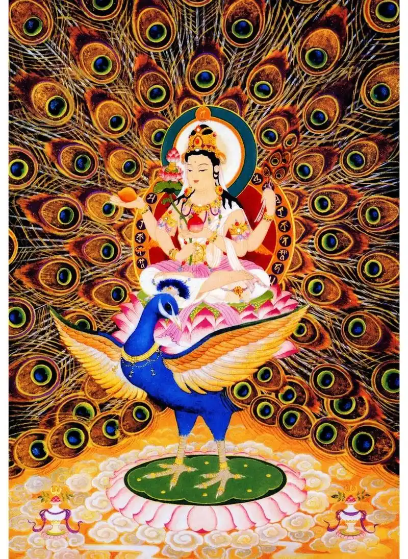 ī),汉译有摩诃摩瑜利罗阇,佛母大孔雀明王等.