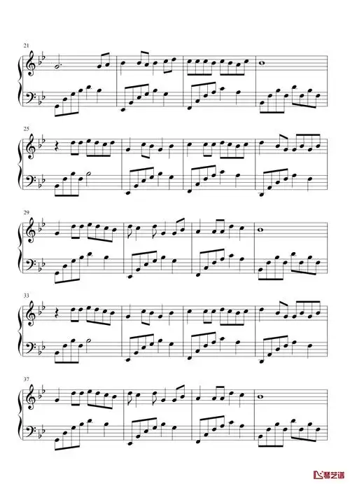 热爱105°c的你钢琴谱-阿肆-原调简单版-抖音热曲-炸鸡女孩又一神作