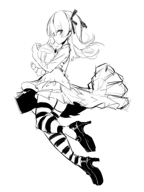 画画  #二次元  #寻找小红书绘画大神  #美少女  #速写  #白丝