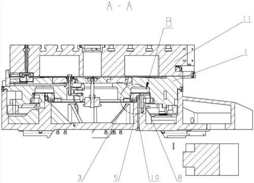 一种液压轴向锁紧式转台的制作方法