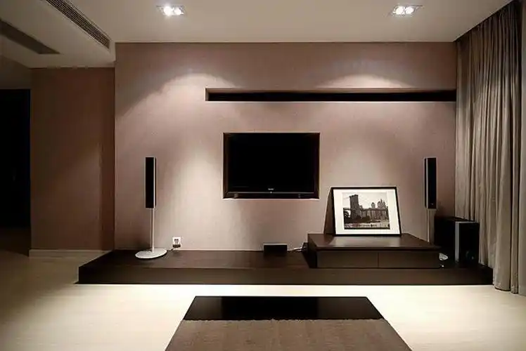 现代简约三居室客厅背景墙装修效果图大全#600238908