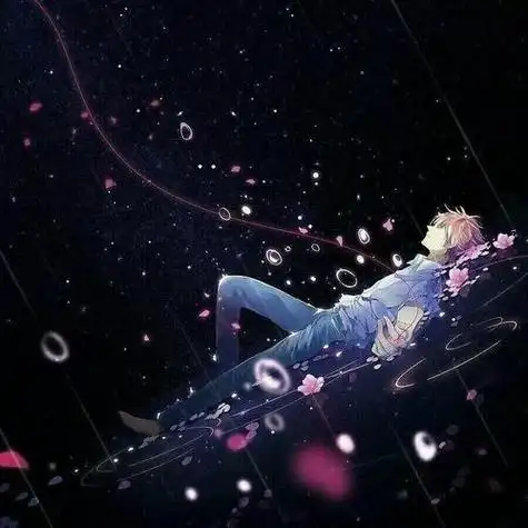 qq头像动漫背影星空 动漫头像图片大全 -【爱个性】