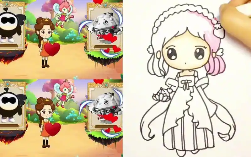 今天教大家画个漂亮的水瓶座公主,简单又好看