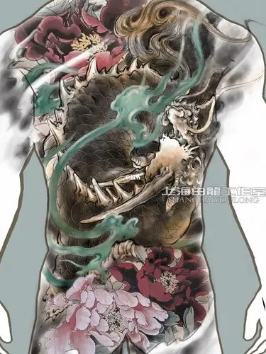 满背麒麟纹身图案_纹身_上海世纪大道自由行热门攻略_美食_美食探店