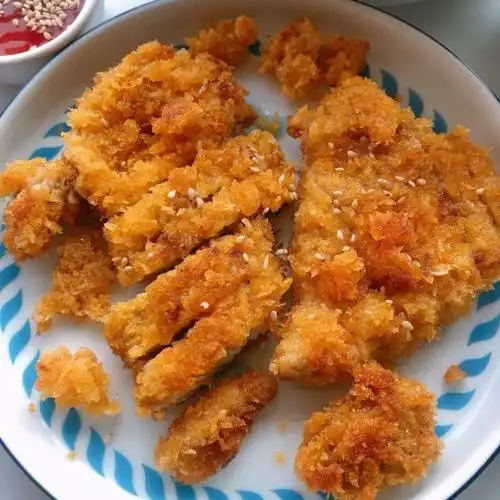 【炸鸡排】简易版香酥炸鸡排!无敌好吃!(1/8)