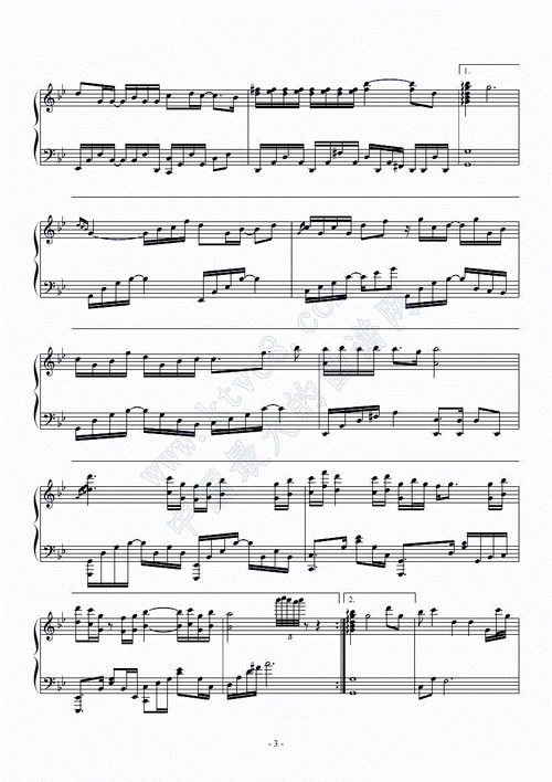 风起天阑 河图 钢琴谱 简谱