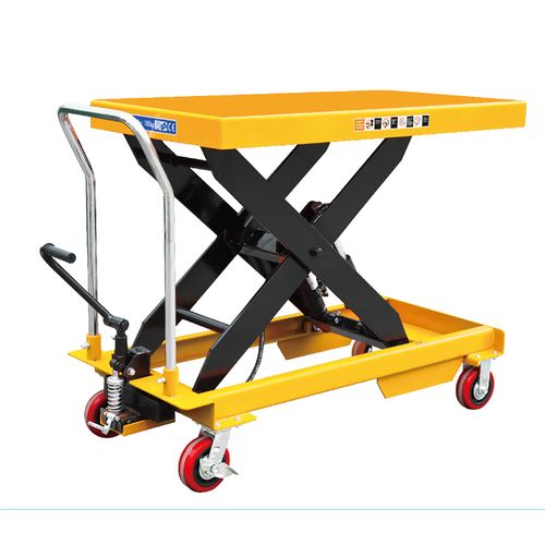 意姆手动移动式升降平台车 脚踏式小型液压升降手推周转车 可定制