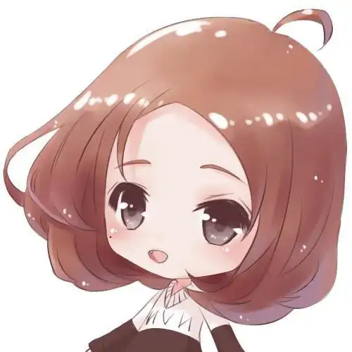 卡通女头像呆萌