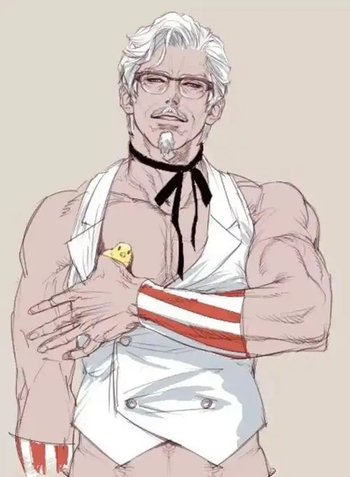 肯德基老爷爷换新形象帅到没朋友