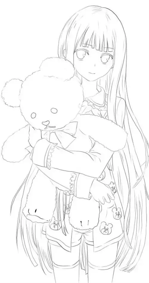 人物手绘线稿 超简单,适合初学者临摹