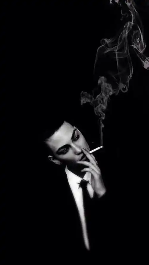 欧美伤感寂寞抽烟黑白迷人写真,高清图片,手机锁屏桌面-壁纸族