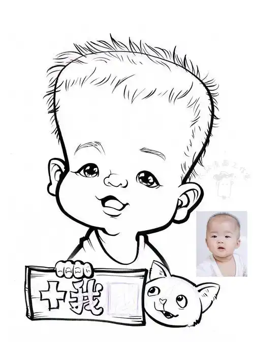 2015年大叔漫画工作室,以肖像漫画似颜绘为主题,开办成人培训课堂