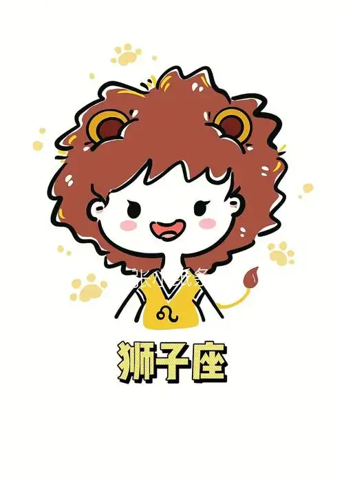 十二星座简笔画狮子座