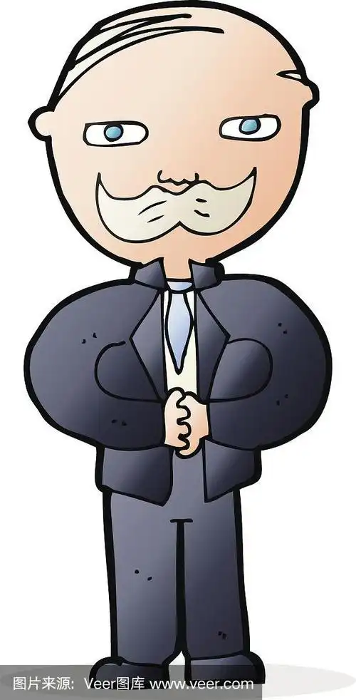 有胡子的卡通老人