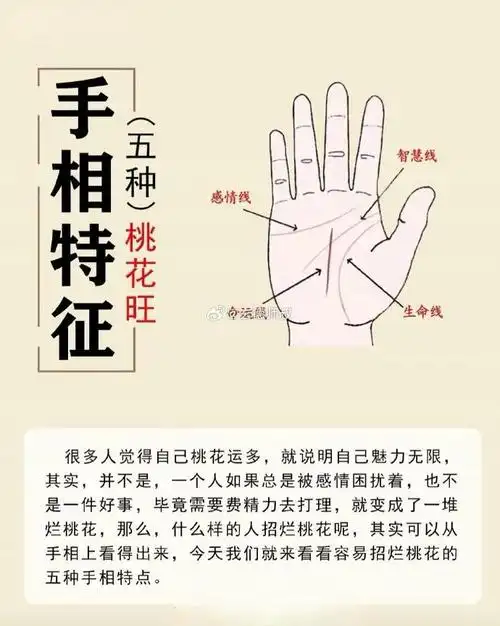 五种桃花旺的手相