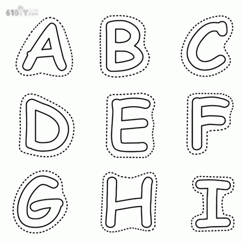 大写字母a简笔画