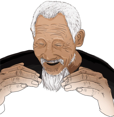 是因为我们他们才心甘情愿地成为老人