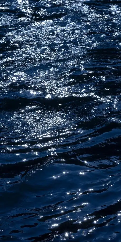 收集波浪海水亮晶晶清爽高山绿地风景水波纹壁纸