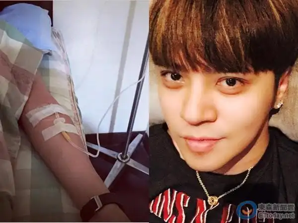 罗志祥吊点滴 po文叹:当艺人真的没生病机会