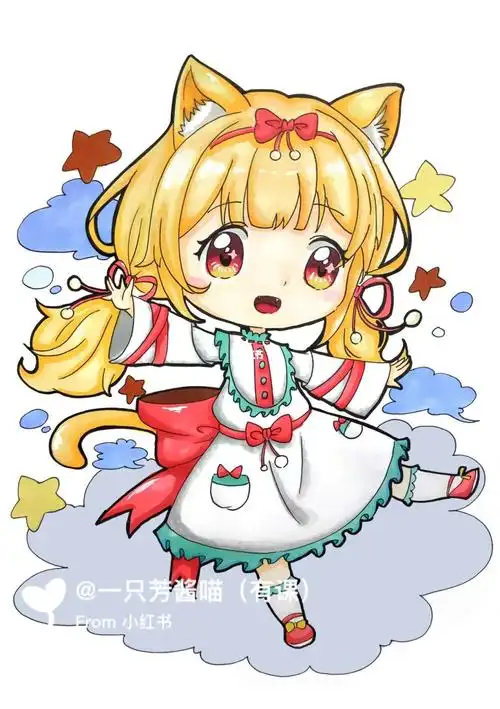 q版动漫/可爱女生/每日一画/绘画分享