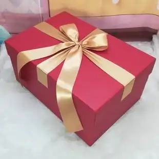 特大超大号红色礼盒长方形礼品盒西装礼服婚纱鞋礼物包装盒子定制