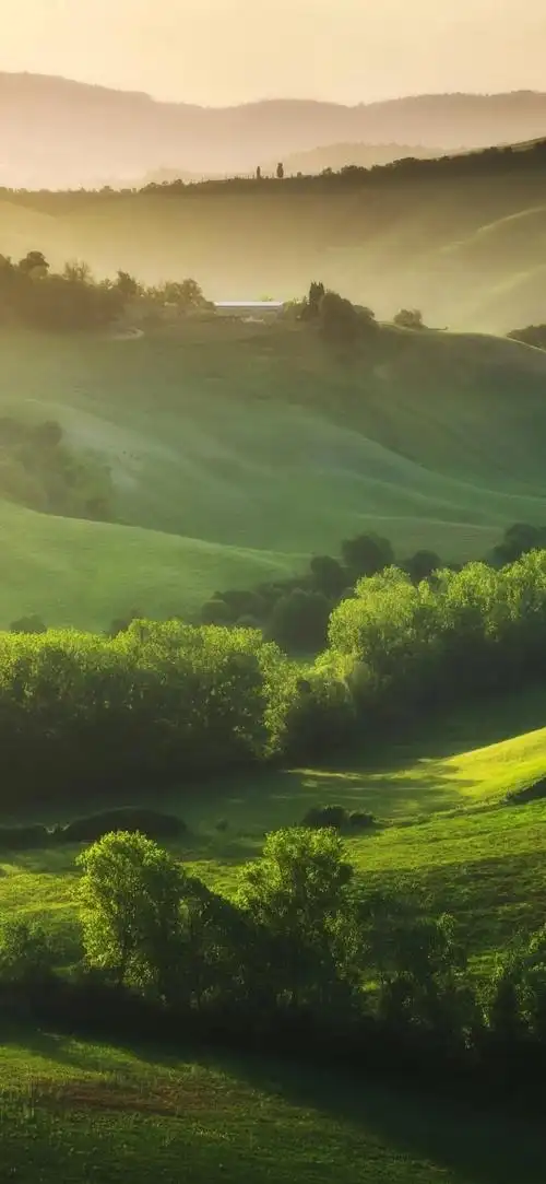 收集波浪海水亮晶晶清爽高山绿地风景水波纹壁纸