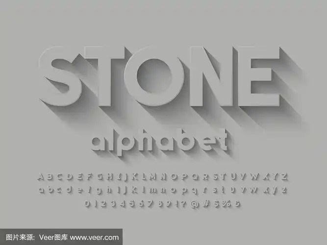 长长的阴影字体