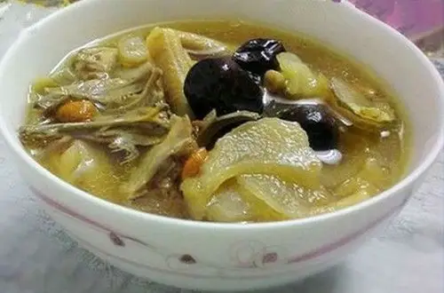 大全 孕前男性绝秘食谱     材料:鸡腿一只,山菜英,熟地,丹皮,泽泻,苻