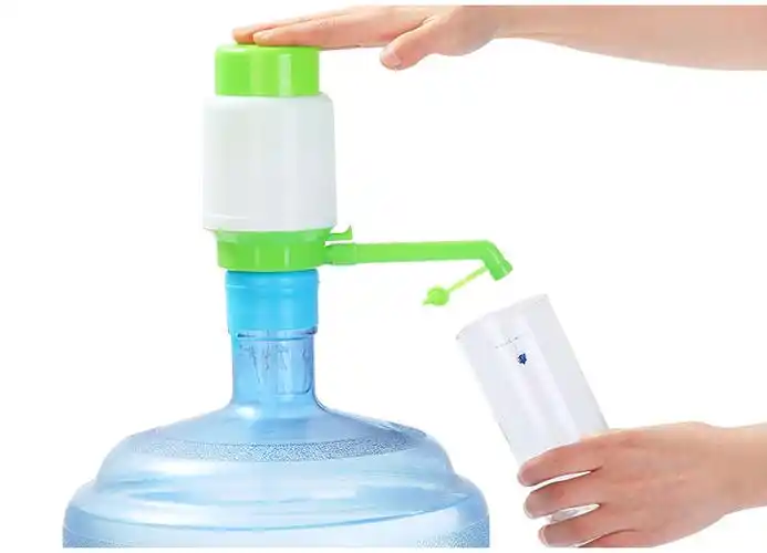 手压式桶装水压水器手动饮水器抽水泵纯净水压水泵饮水机透明款单个