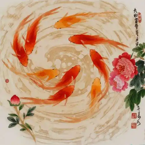 如意的意思,关于鱼的词语更是数不胜数,比如"鲤鱼跳龙门""如鱼得水"等