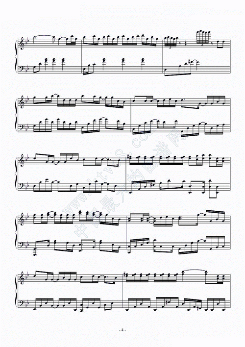 风起天阑 河图 钢琴谱 简谱