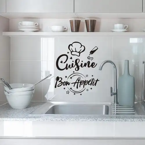 zsz1967 英文厨房装饰墙贴纸餐厅背景墙创意墙贴画自粘可移除墙贴