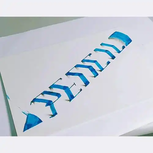 立体字临摹.阴影还没有处理好?-笃