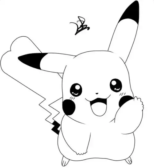 皮卡丘的画法简笔画可爱皮卡丘画法简笔画可爱