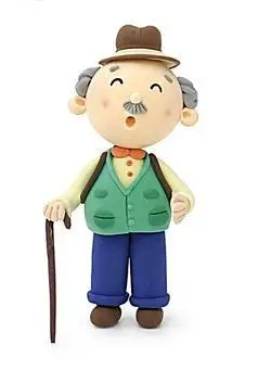 老爷爷戴帽子简笔画 第1页