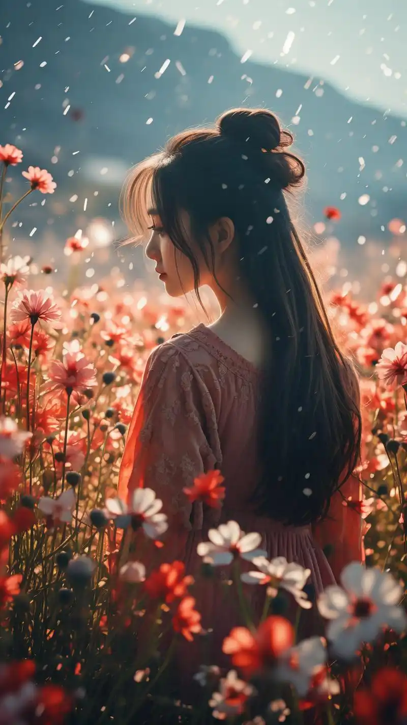 女生真实自然背影壁纸,每张都好爱93 哇～这组女生真实自然背影壁纸