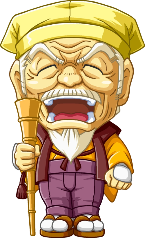 卡通日本老人图片