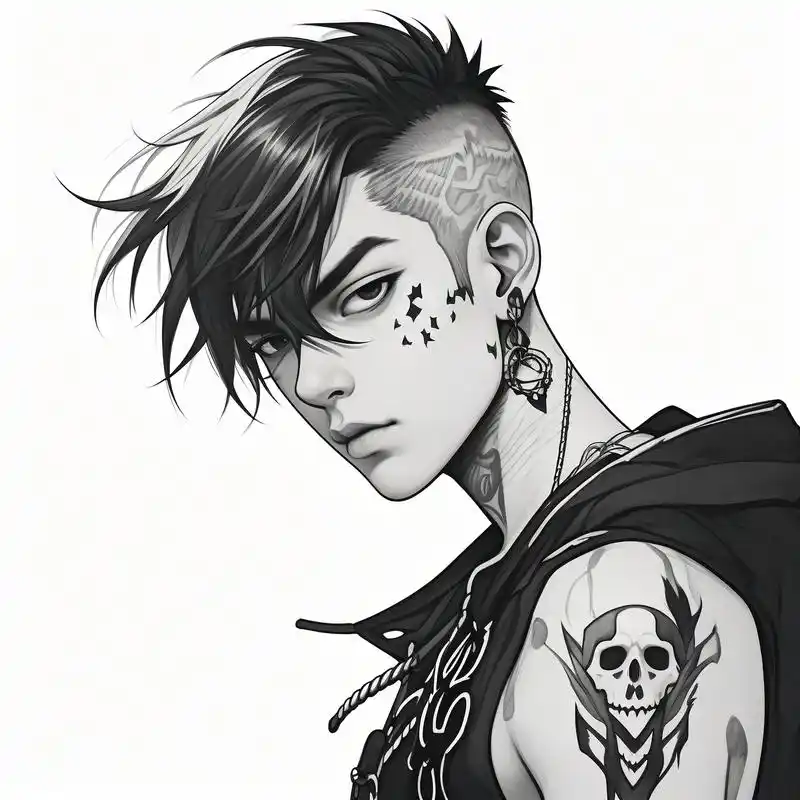 纹身头像男社会人90