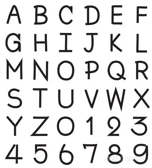 大写字母手绘字体插画-正版商用图片0pspl8-摄图新视界