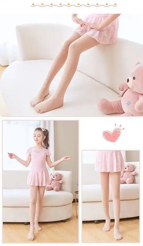 儿童舞蹈袜夏季女童连裤袜芭蕾舞袜白色打底裤跳舞专用裤袜