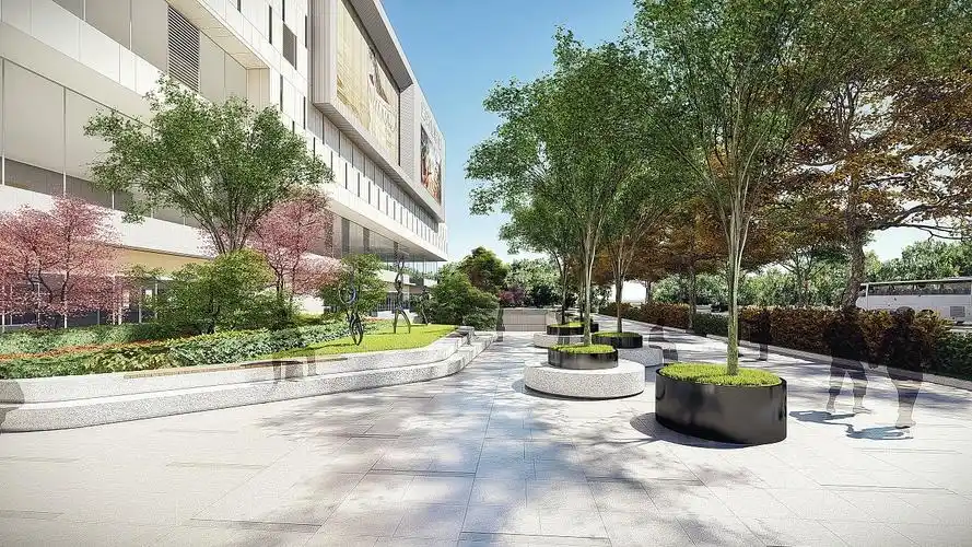 商业广场效果图lu8snapseed小清新