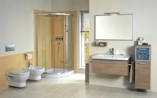 装修效果图大全 卫生间 现代风格四居室卫浴白色墙面设计