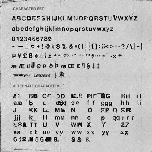 90年代复古做旧破损英文字体下载 swiss grit display font
