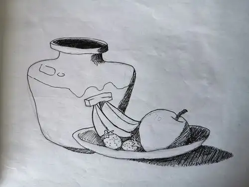 【坡头区一中】《向画家学构图》初一学生美术作业展