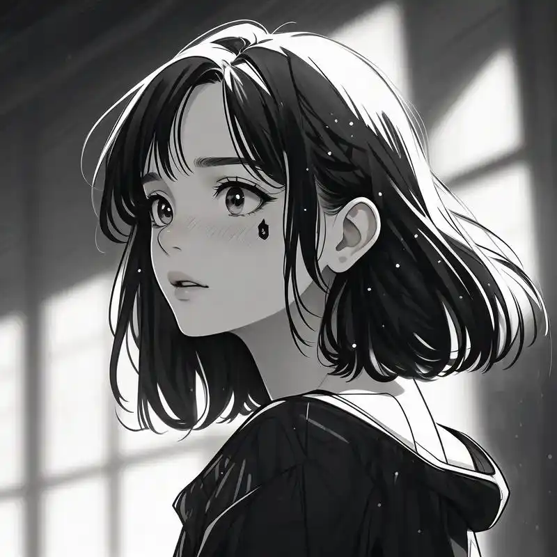 模糊感头像92|动漫女生伤感风